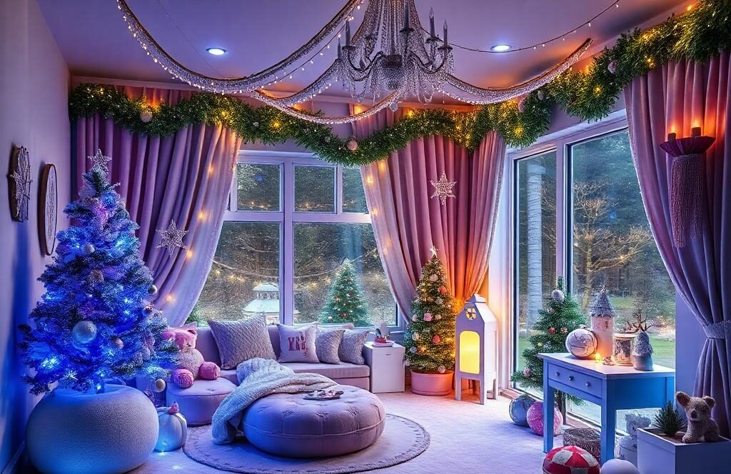 christmas wonderland into a kids playroom